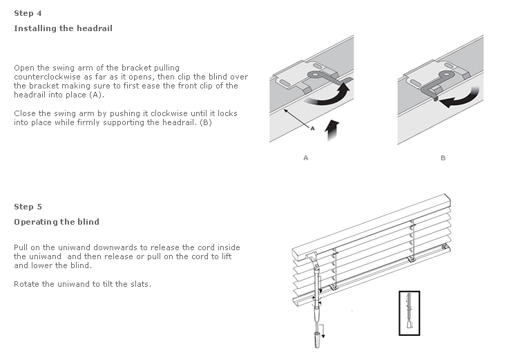 Installation Instructions for Blinds